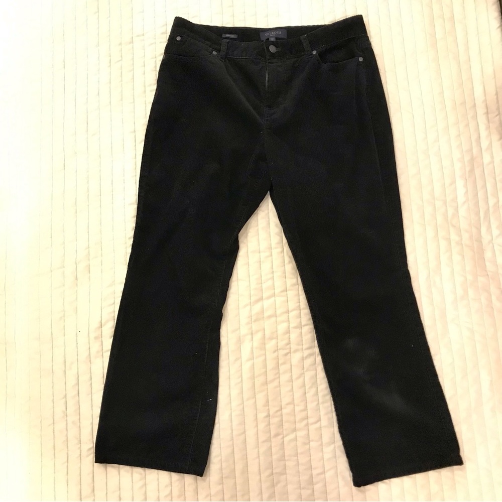 PRIVATELY SOLD!!! Talbots Heritage Petites black cropped corduroy pants. Size - Picture 8 of 10